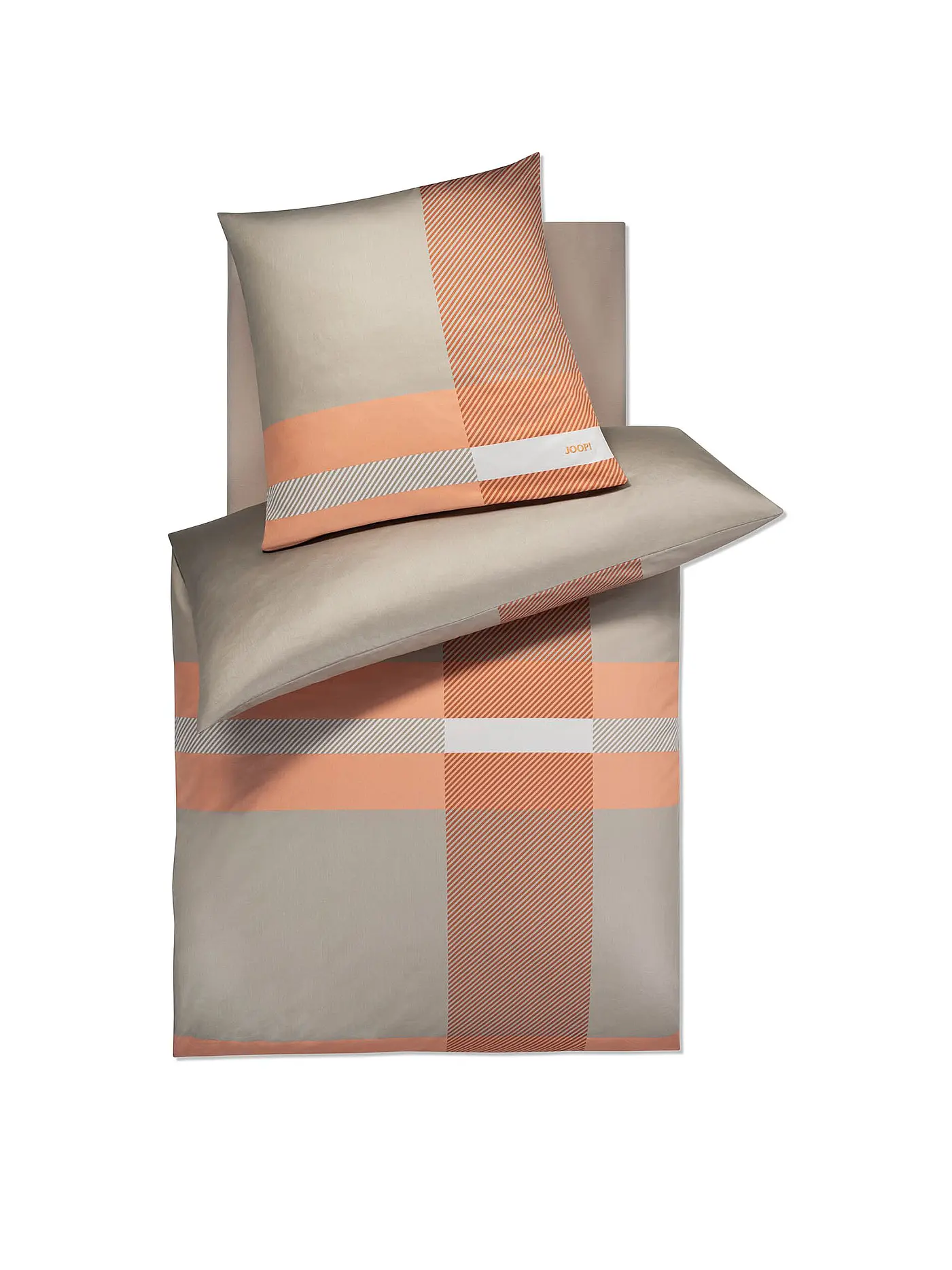 JOOP | Satin Bettwäsche MODERN 70x90cm/140x200cm Ocean | kupfer